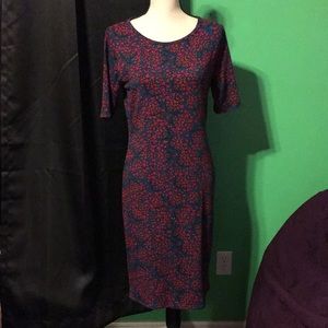 Lularoe leaf jewel print Julia Dress